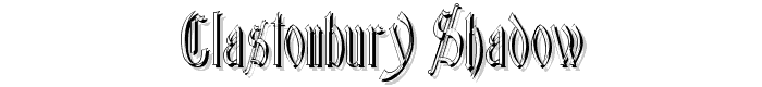 Glastonbury Shadow font